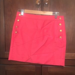 J. Crew Red Skirt